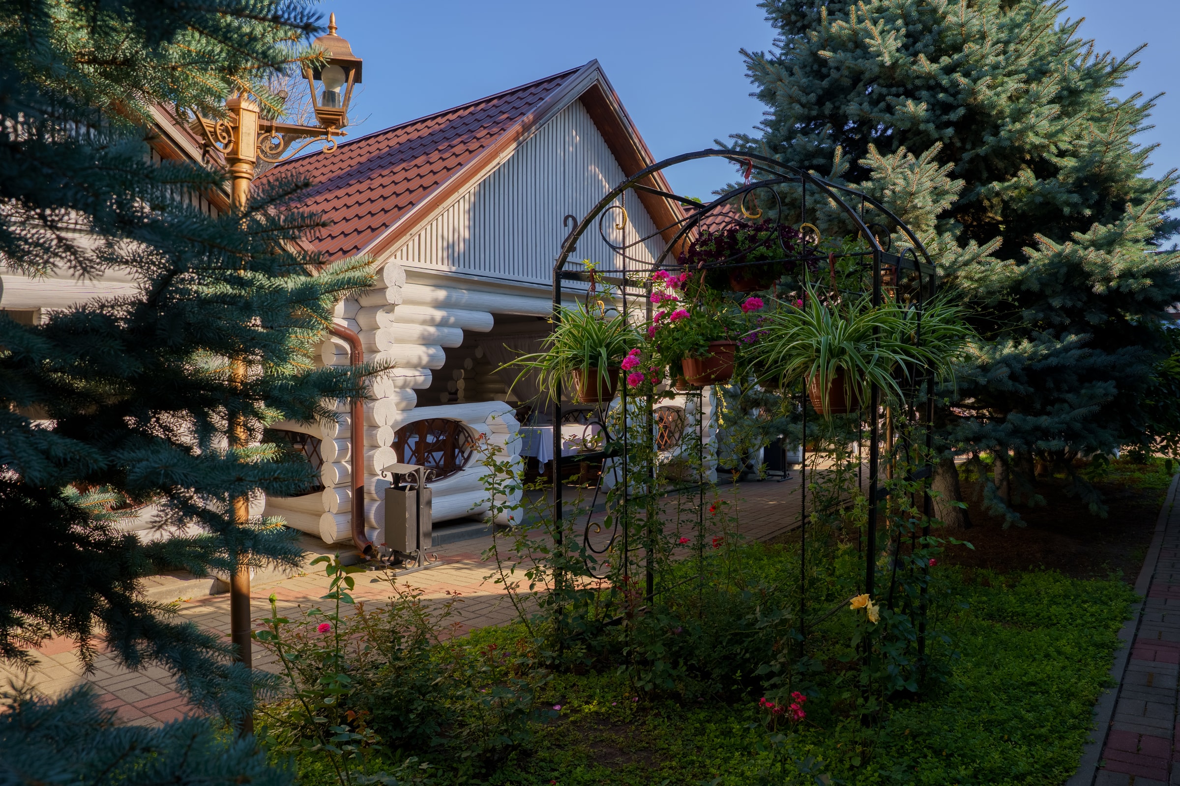 Срубы — вечернее освещение
